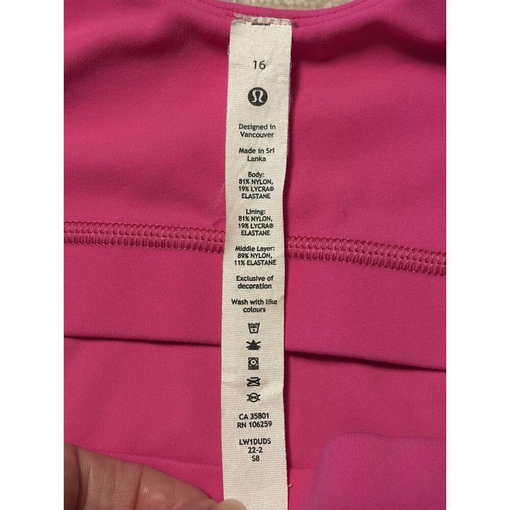Lululemon Align Tank Top Women’s size 16 Pink W1DUDS *No Pads - Picture 4 of 8